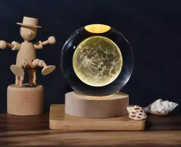 Miniatura 2 de Lampara De cristal esfera 8 cm